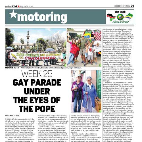 The Star - Gay Parade Under the Eyes of Pope